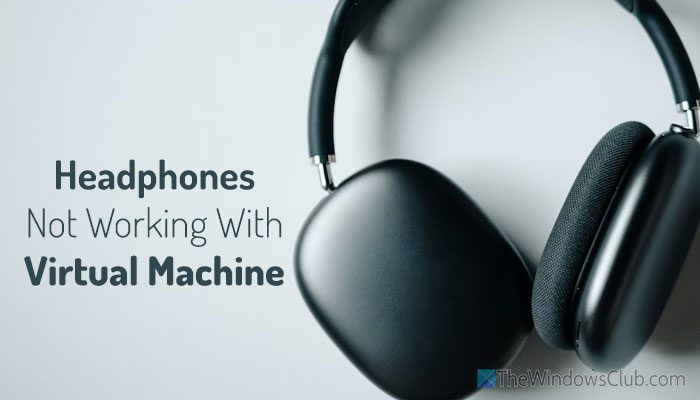 Headphones not working with virtual machine