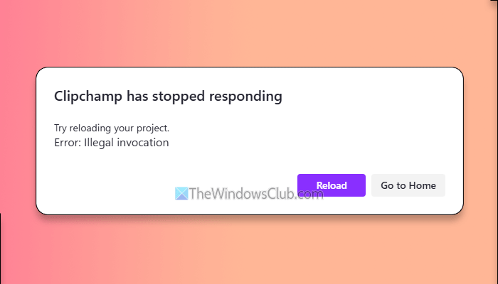 Illegal Invocation error on Windows 11