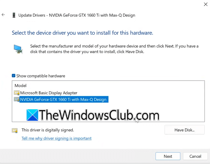 Install another version of NVIDIA driver Install another version of NVIDIA driver