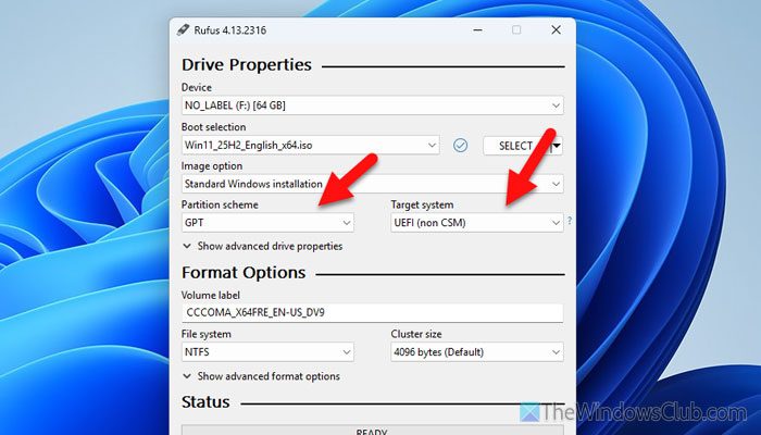 There is an error selecting this partition for install