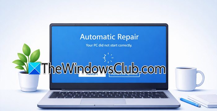 Automatic Repair Blue Screen in Windows 11