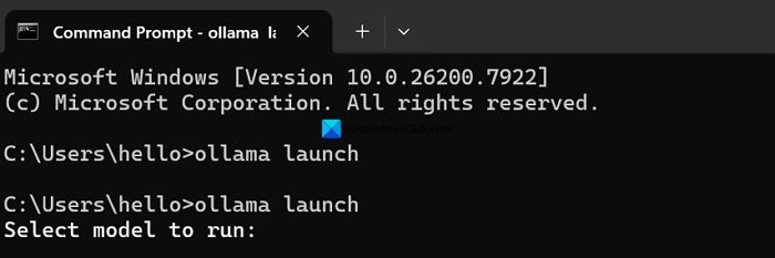 install a model on ollama