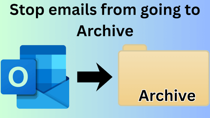 stop emails going to archive