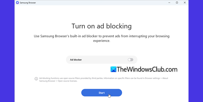 Ad-blocking in Samsung Browser Ad-blocking in Samsung Browser