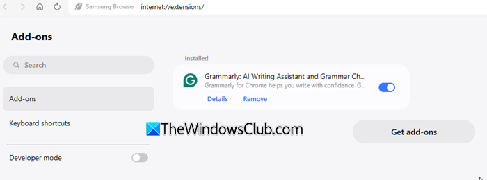 Add-Ons Add-Ons