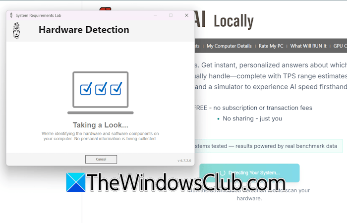 Hardware detection tool Hardware detection tool