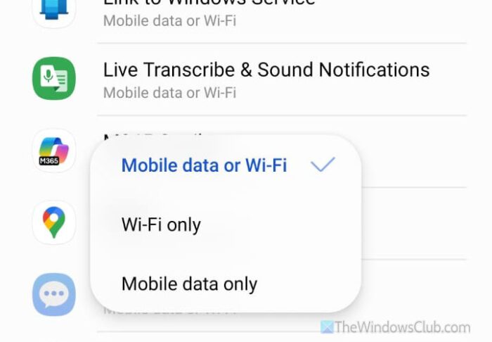 Android에서 Microsoft 365 네트워크 연결 없음 오류
