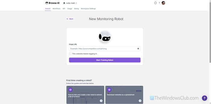 Monitor website changes automatically via AI tools