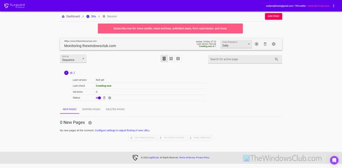 Monitor website changes automatically via AI tools
