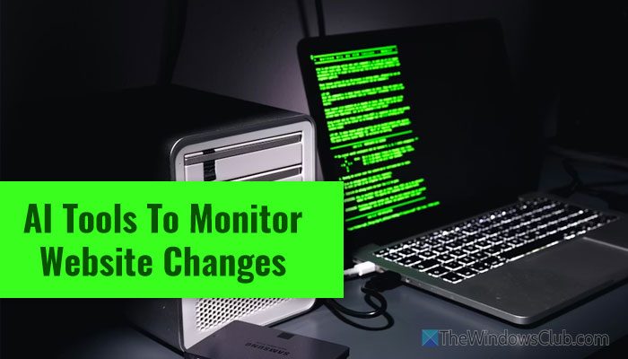 Monitor website changes automatically via AI tools
