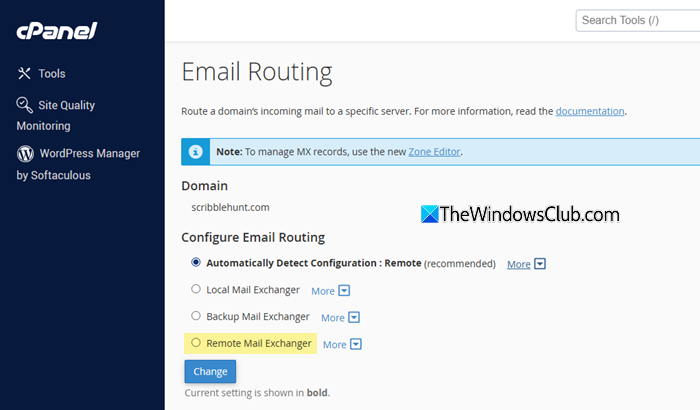 Remote Mail Exchanger Remote Mail Exchanger