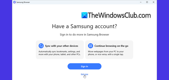 Sign in with your Samsung account Sign in with your Samsung account