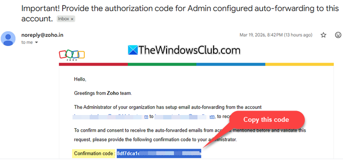 Verification email Verification email