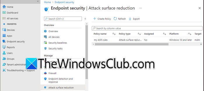 Attack Surface Reduction Rules not applying or working