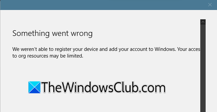 Unable to register device in Microsoft 365 Admin Center