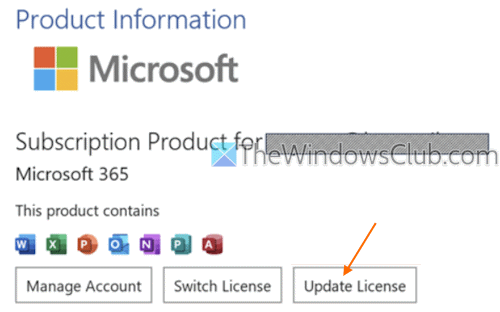 update licentie excel