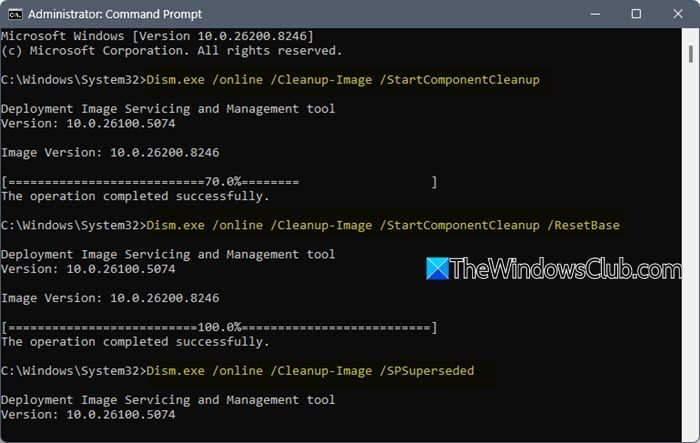 winsxs folder cleanup windows 11