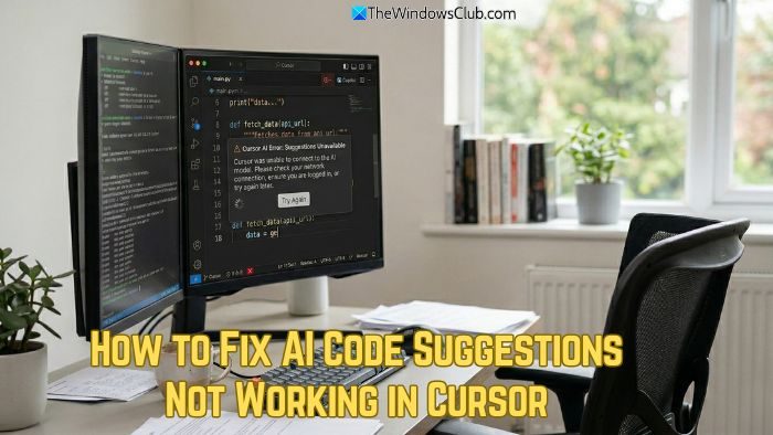 How to Fix AI Code Suggestions Not Working in Cursor