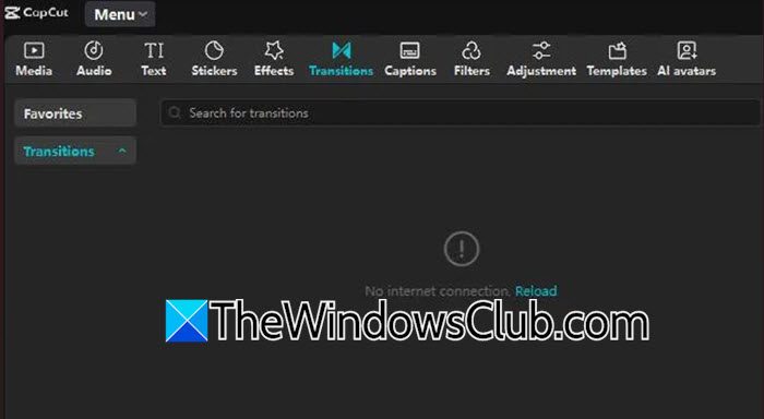 Capcut No internet connection problem [Fix]