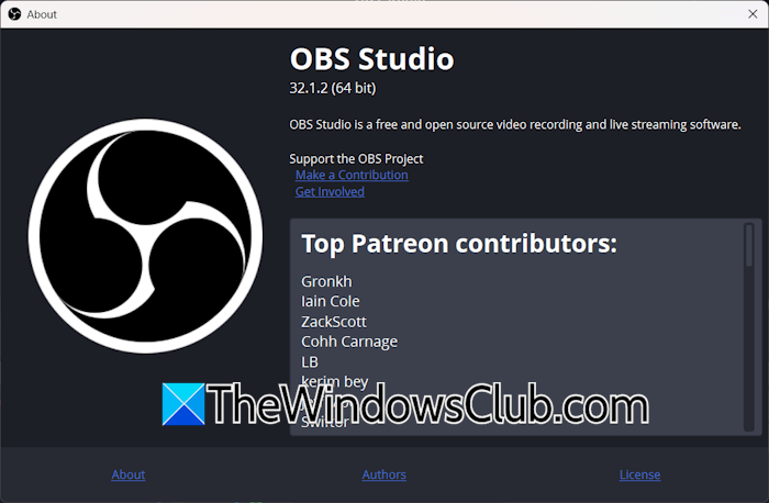 OBS current version OBS current version