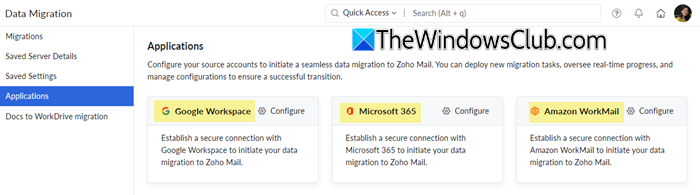One-click migration One-click migration