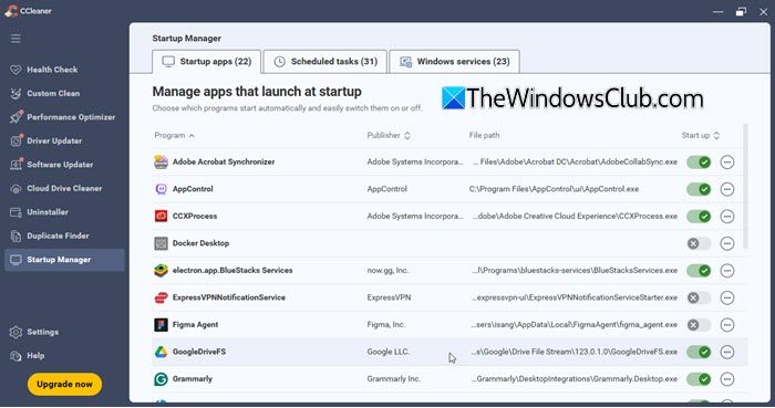 Startup Manager
