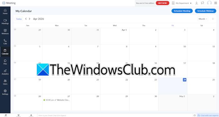 Zoho Meeting Calendar Zoho Meeting Calendar