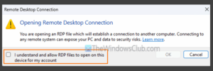 How to skip consent prompt for RDP connection in Windows Server