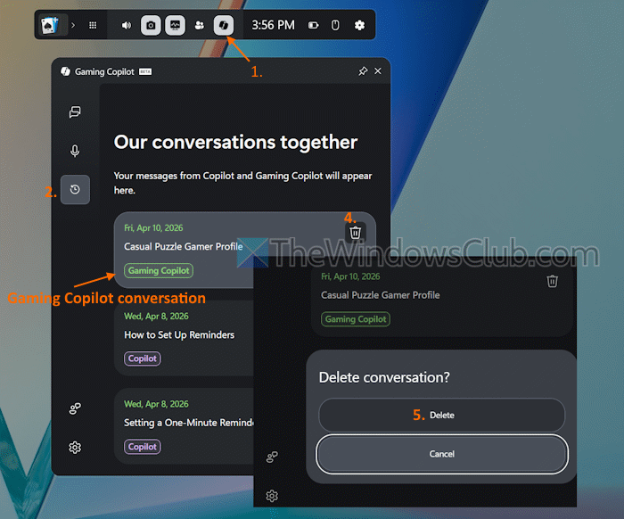 gaming copilot konversationer spelbar