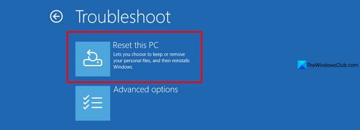 reset PC