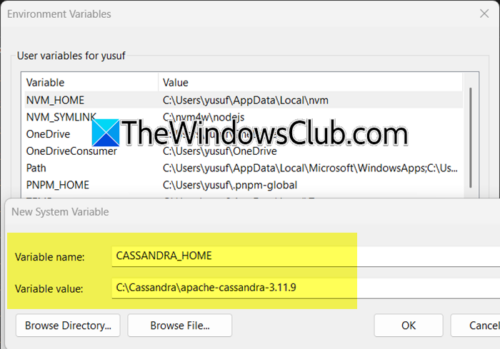 How to install Cassandra DB on Windows 11