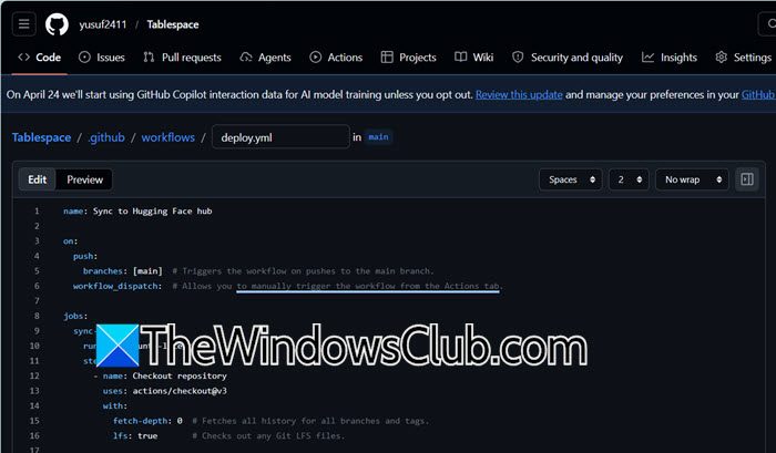 connect GitHub to HuggingFace