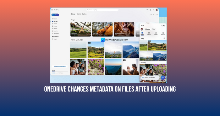 OneDrive changing metadata