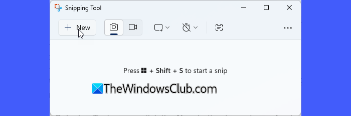 Snipping Tool New Capture