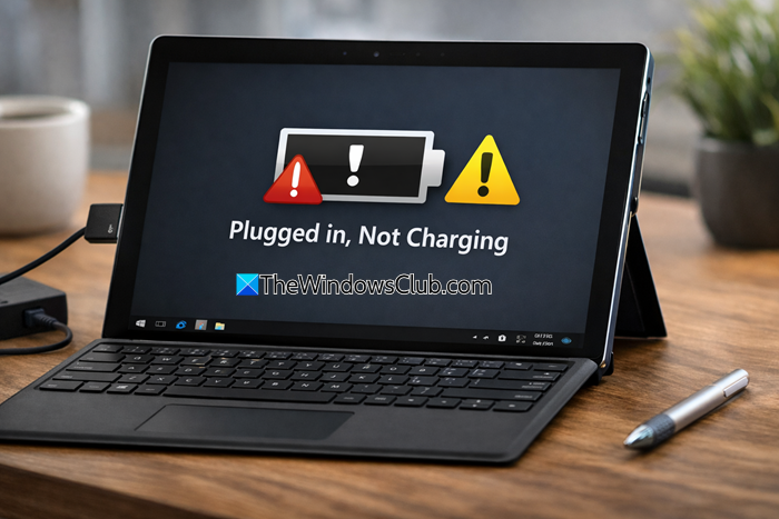 Surface Battery not charging when plugged in