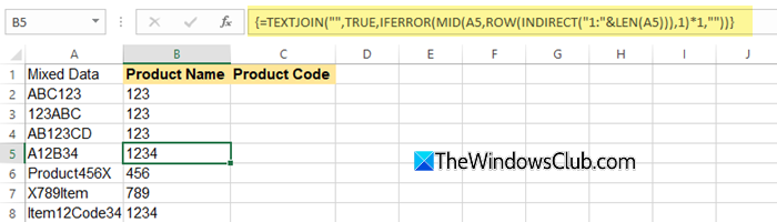 Use Formulas to separate numbers from string Use Formulas to separate numbers from string