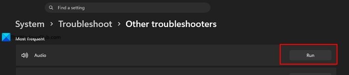 audio troubleshooter windows 11