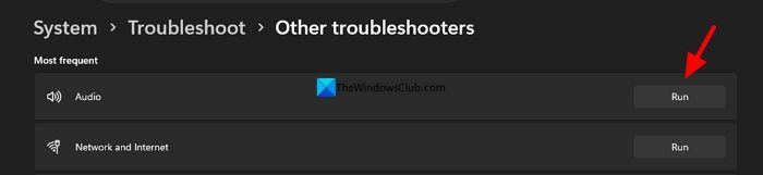audio troubleshooter