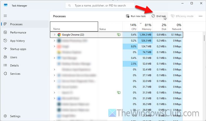 Schermata blu sulla stampante durante la stampa su Windows 11