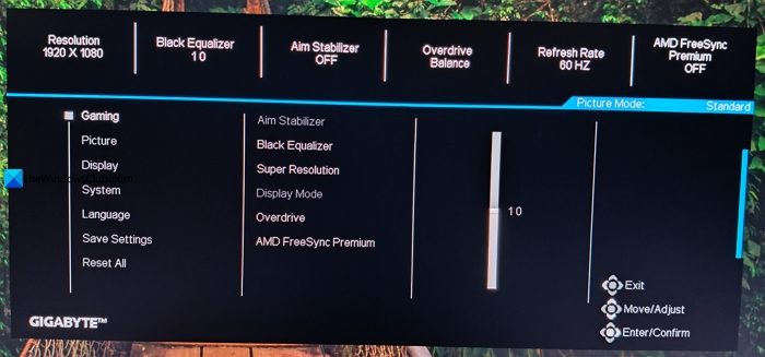 Monitor not displaying full screen in Windows 11