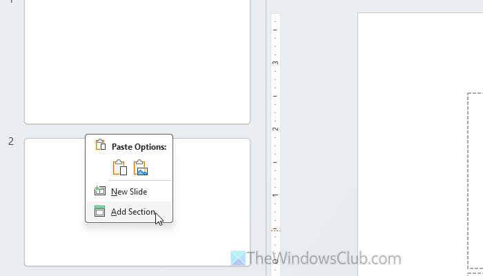 PowerPoint Section Zoom not available