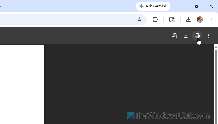Print preview failed or not working in Chrome