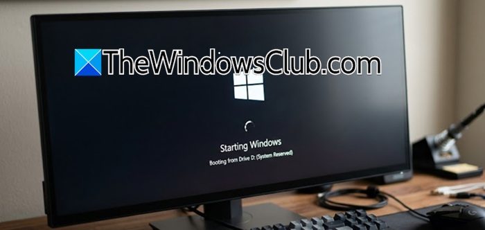 Windows is booting from D drive instead of C.