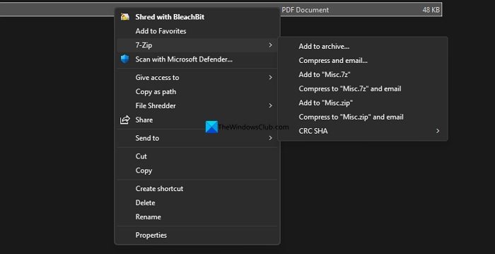 zip files