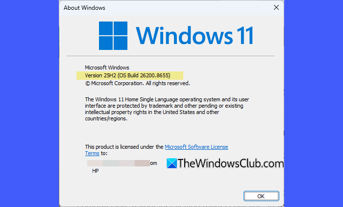 About Windows About Windows