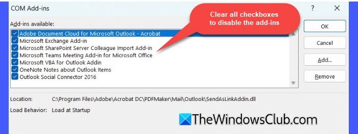 COM Add-ins Outlook COM Add-ins Outlook
