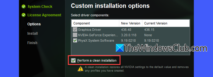 Clean install NVIDIA driver Clean install NVIDIA driver