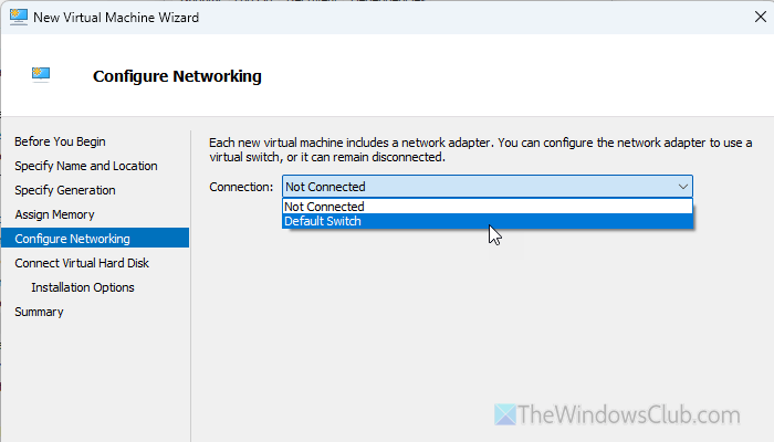 Hyper-V encountered an error while configuring the network