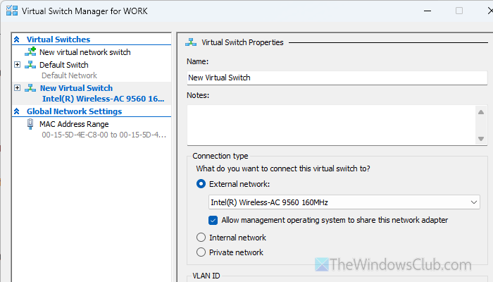 Hyper-V encountered an error while configuring the network