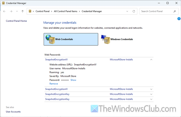 Multiple same passkeys show up when trying to sign into a website